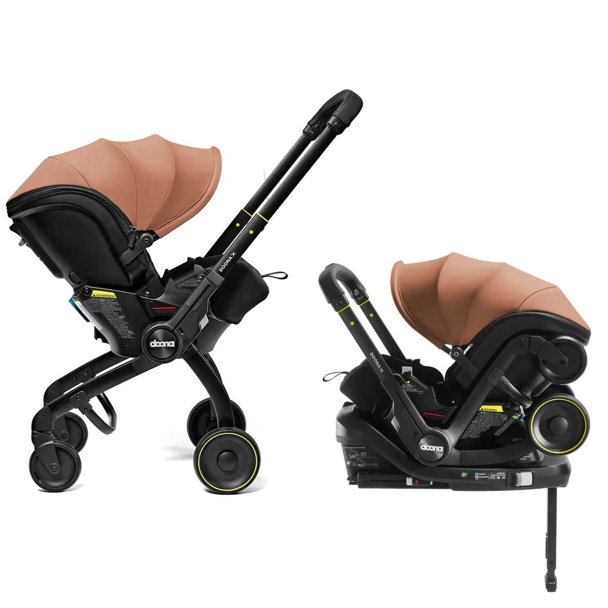 Doona X Infant Car Seat & Stroller – Terracotta | Posh Baby