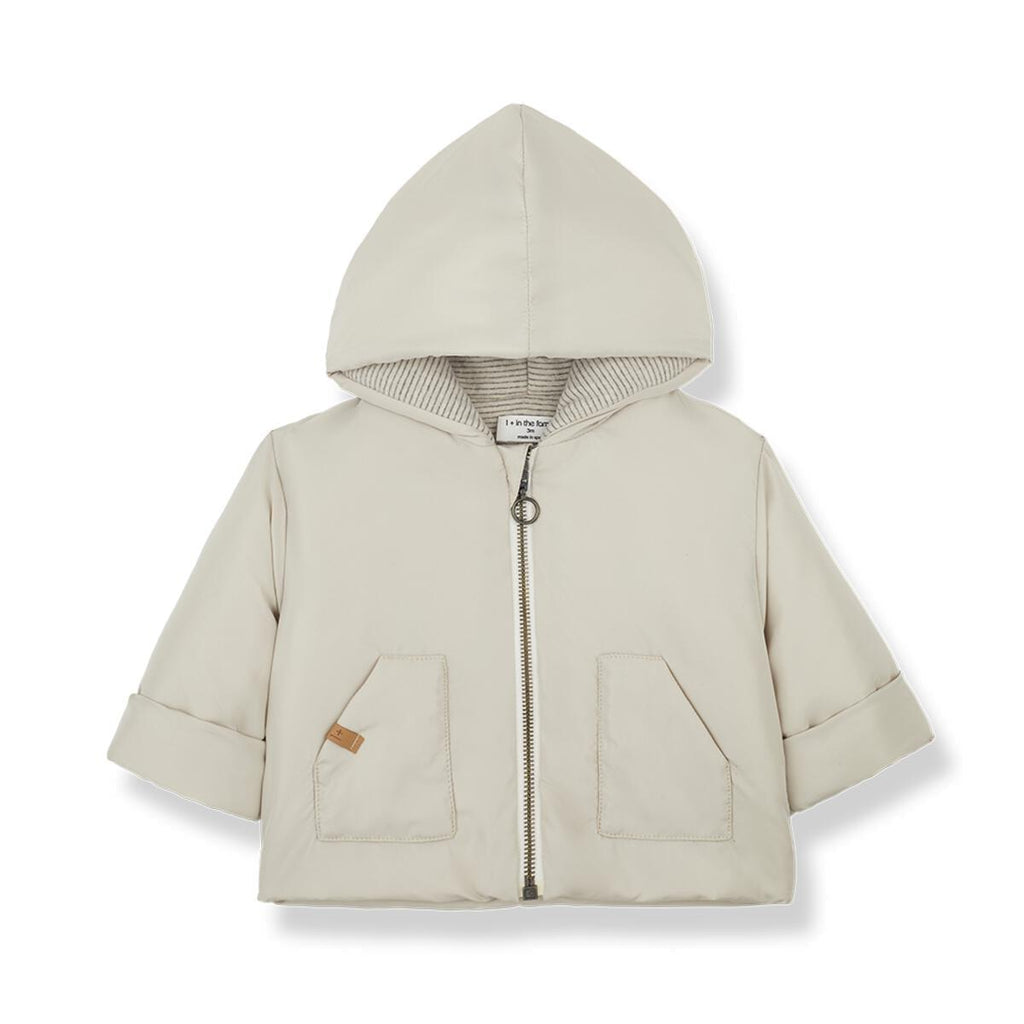 1+ In The Family - Padded Zip Jacket-Sweaters + Cardigans + Jackets-3-6M-Posh Baby