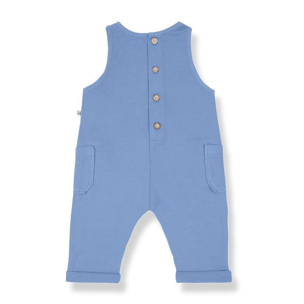 1+ In The Family Sleeveless Romper Sky Blue | Posh Baby