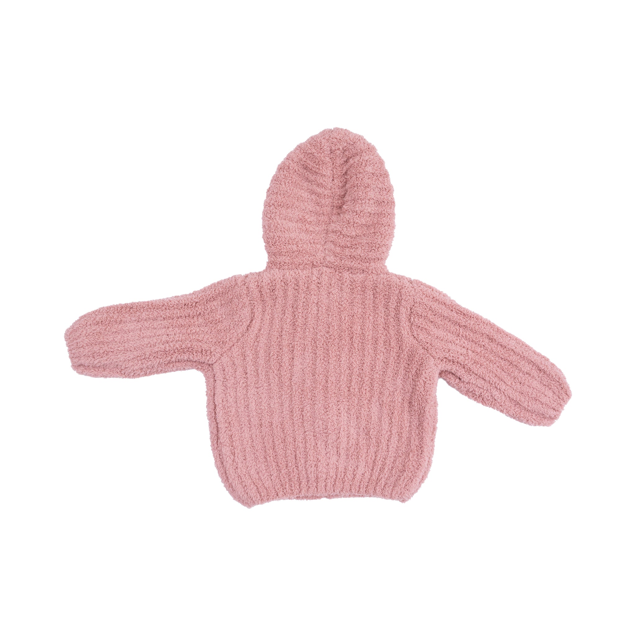Angel Dear Ribbed Chenille Zip Up Sweater – Rose | Posh Baby