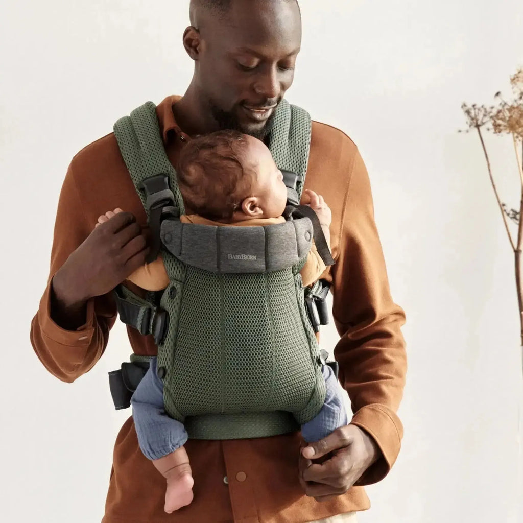 BabyBjörn Carrier Harmony Dark Green 3D Mesh | Posh Baby