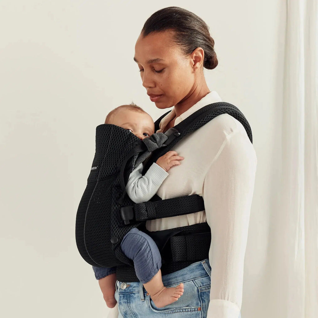 Baby Bjorn - Baby Carrier Harmony - Black 3D Mesh-Baby Carriers-Posh Baby