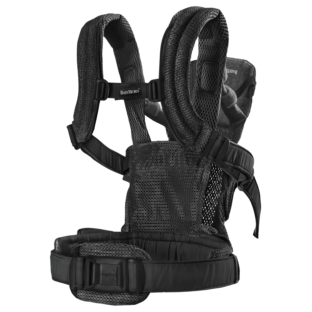 Baby Bjorn - Baby Carrier Harmony - Black 3D Mesh-Baby Carriers-Posh Baby