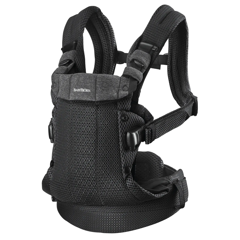 Baby Bjorn - Baby Carrier Harmony - Black 3D Mesh-Baby Carriers-Posh Baby