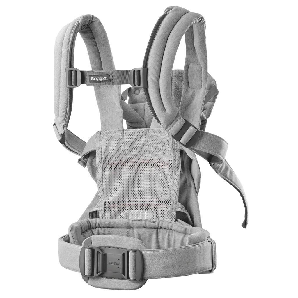 Baby Bjorn - Baby Carrier Harmony - Light Grey Melange-Baby Carriers-Posh Baby