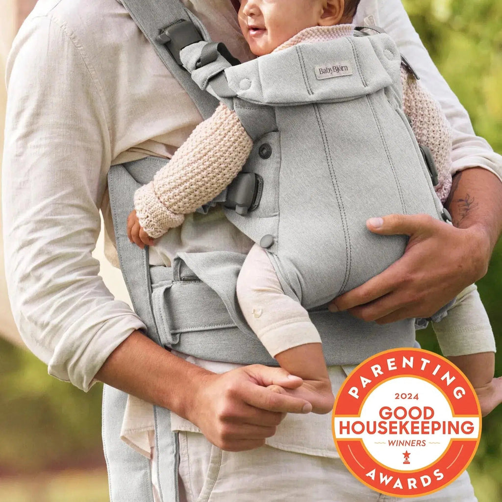 Baby Bjorn - Baby Carrier Harmony - Light Grey Melange-Baby Carriers-Posh Baby