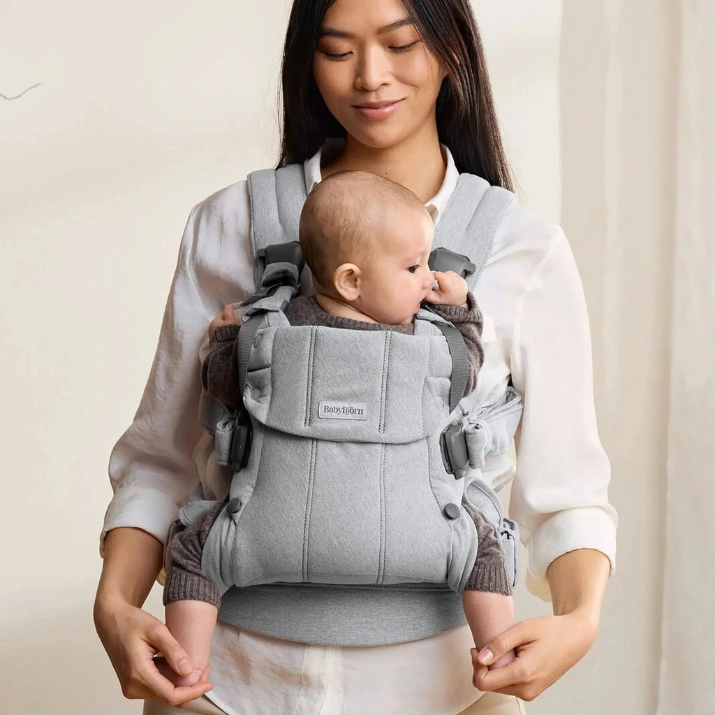 Baby Bjorn - Baby Carrier Harmony - Light Grey Melange-Baby Carriers-Posh Baby