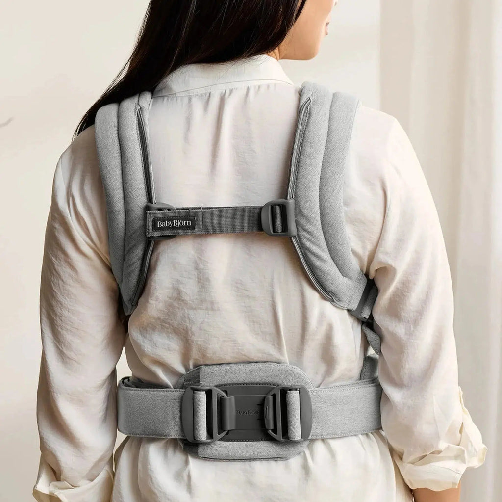 Baby Bjorn - Baby Carrier Harmony - Light Grey Melange-Baby Carriers-Posh Baby