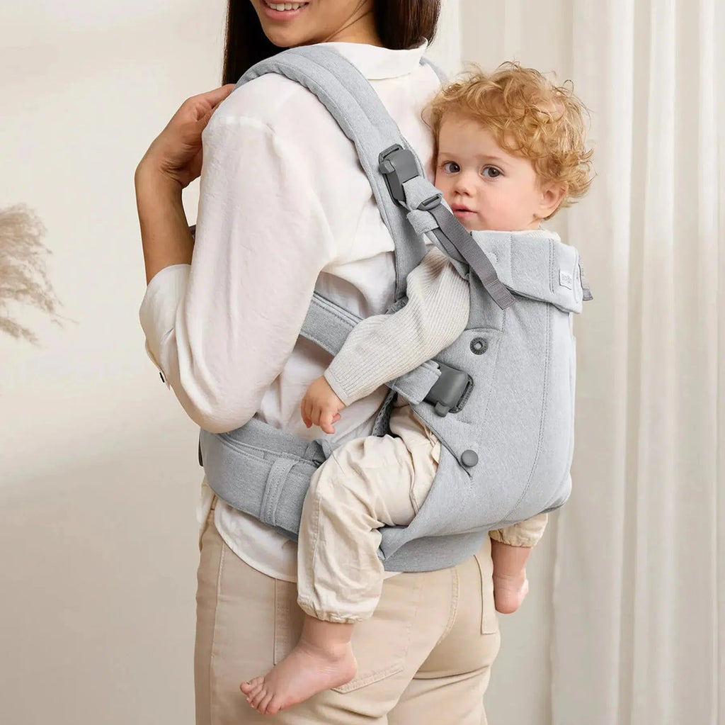 Baby Bjorn - Baby Carrier Harmony - Light Grey Melange-Baby Carriers-Posh Baby