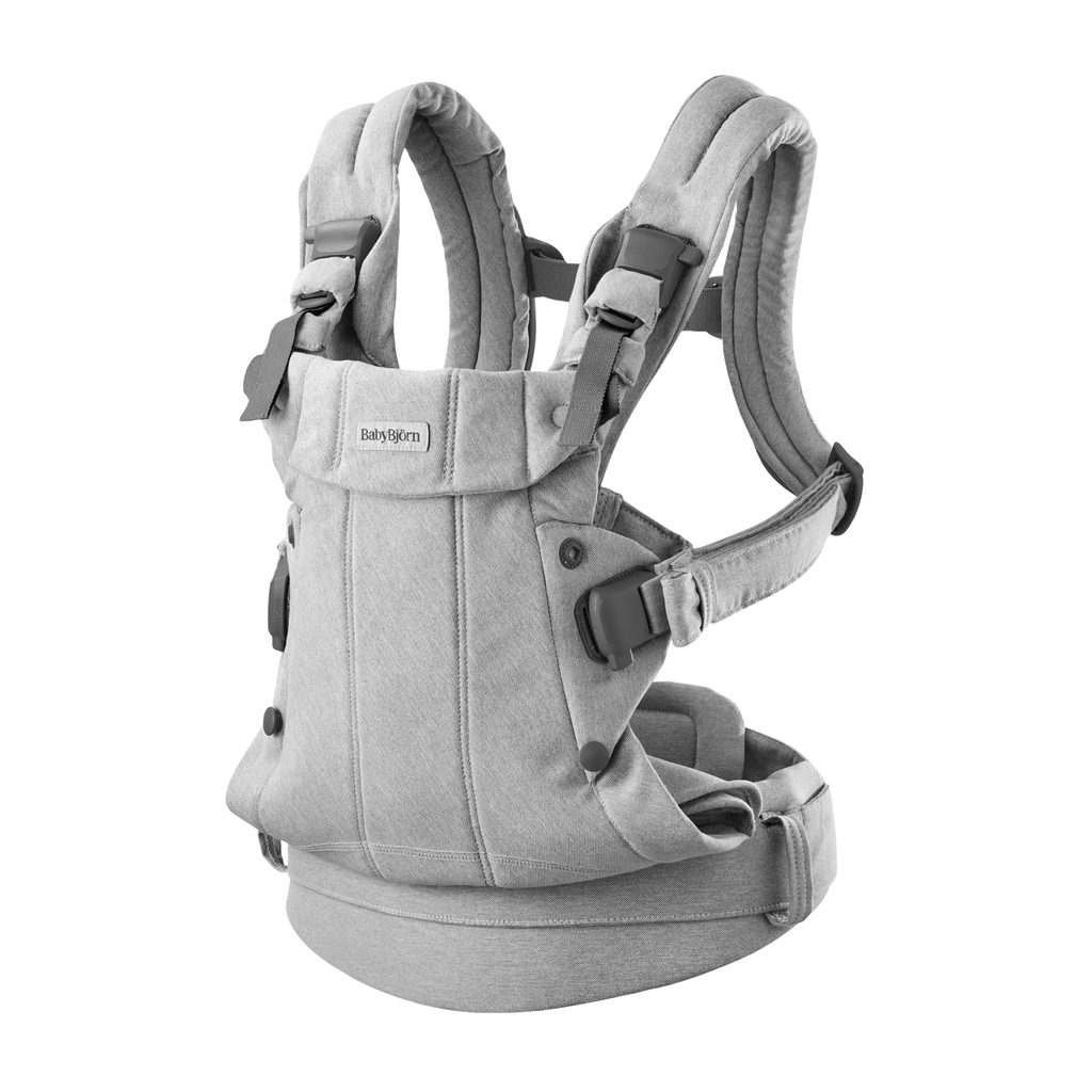 Baby Bjorn - Baby Carrier Harmony - Light Grey Melange-Baby Carriers-Posh Baby