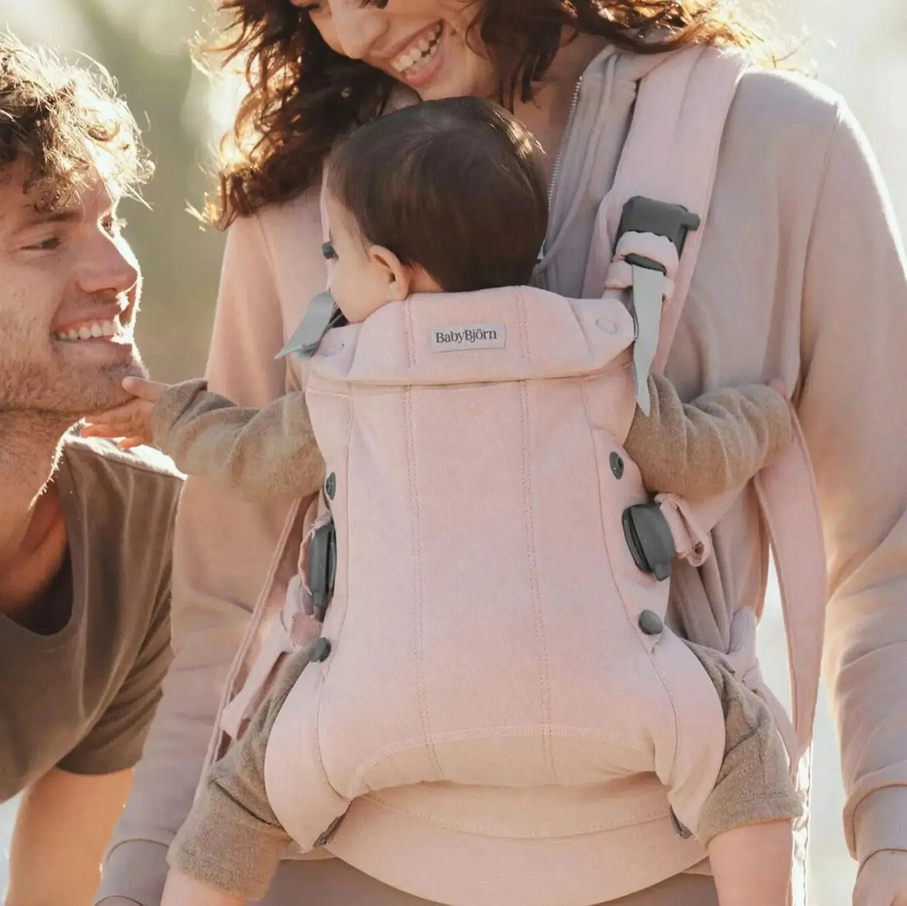 BabyBjörn Carrier Harmony Light Pink Melange | Posh Baby BabyBjörn Carrier Harmony Light Pink Melange | Posh Baby