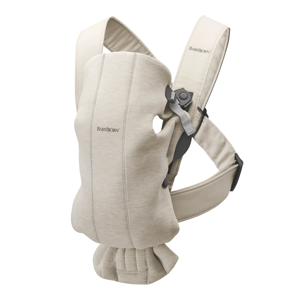 Baby Bjorn - Baby Carrier Mini - Beige 3D Jersey-Baby Carriers-Posh Baby