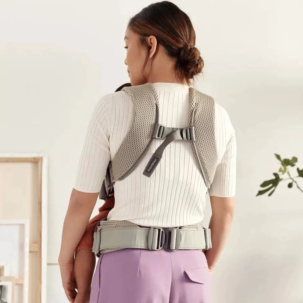 Baby Bjorn - Baby Carrier One Air - Grey Beige-Baby Carriers-Posh Baby