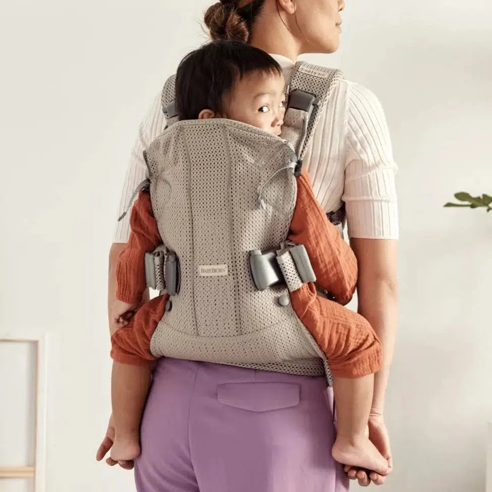 Baby Bjorn - Baby Carrier One Air - Grey Beige-Baby Carriers-Posh Baby