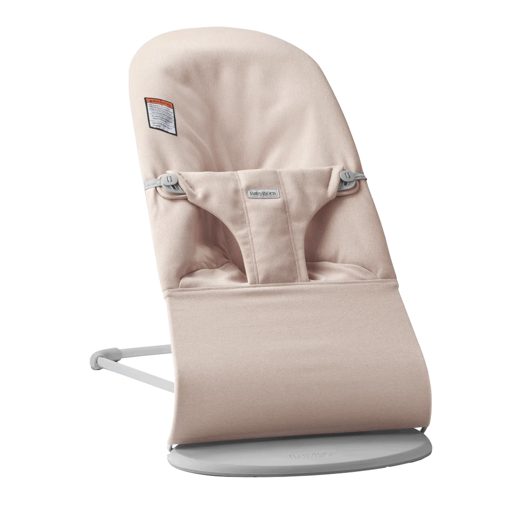 Baby Bjorn - Bouncer Bliss Melange - Light Pink-Bouncers + Loungers-Posh Baby