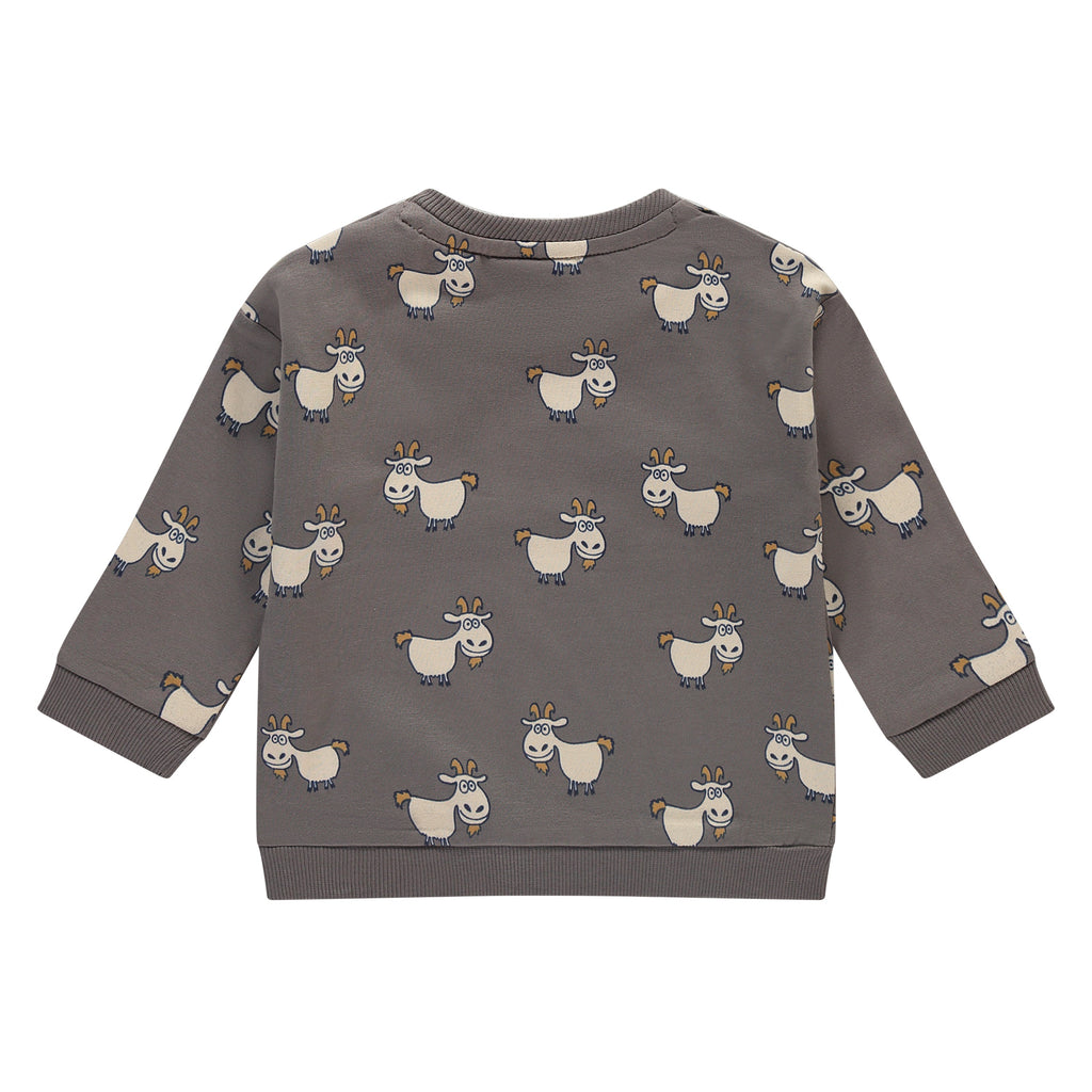 Babyface - Long Sleeve Sweatshirt - Goofy Goat-Long Sleeves-0-3M-Posh Baby