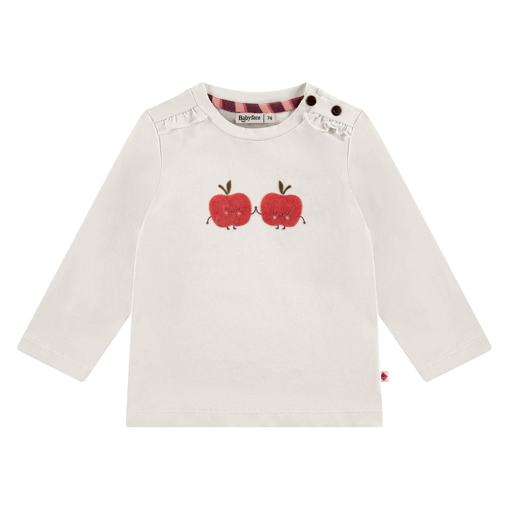 Babyface - Long Sleeve Top - Apple Friends-Long Sleeves-0-3M-Posh Baby