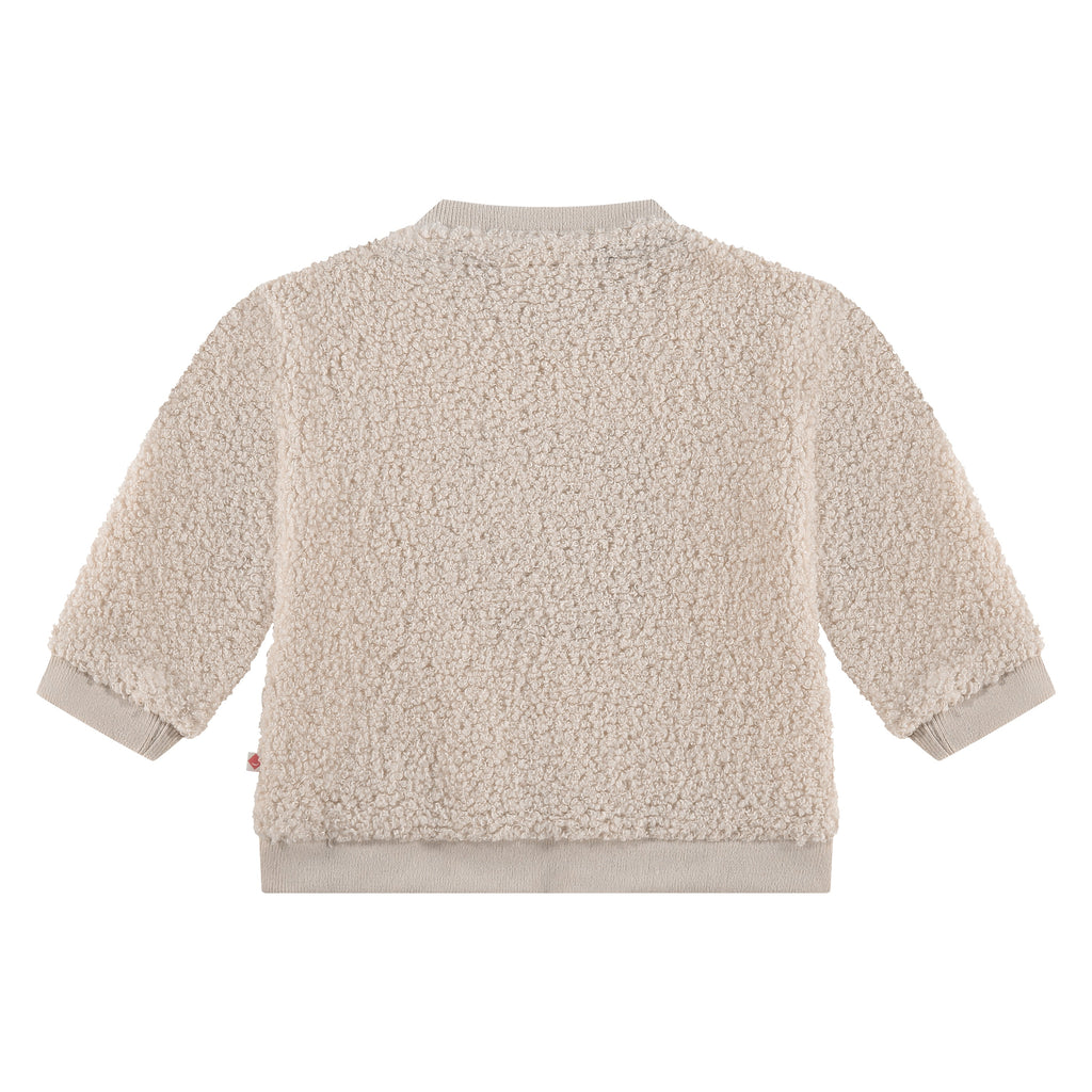 Babyface - Teddy Sweatshirt - Cream-Long Sleeves-0-3M-Posh Baby