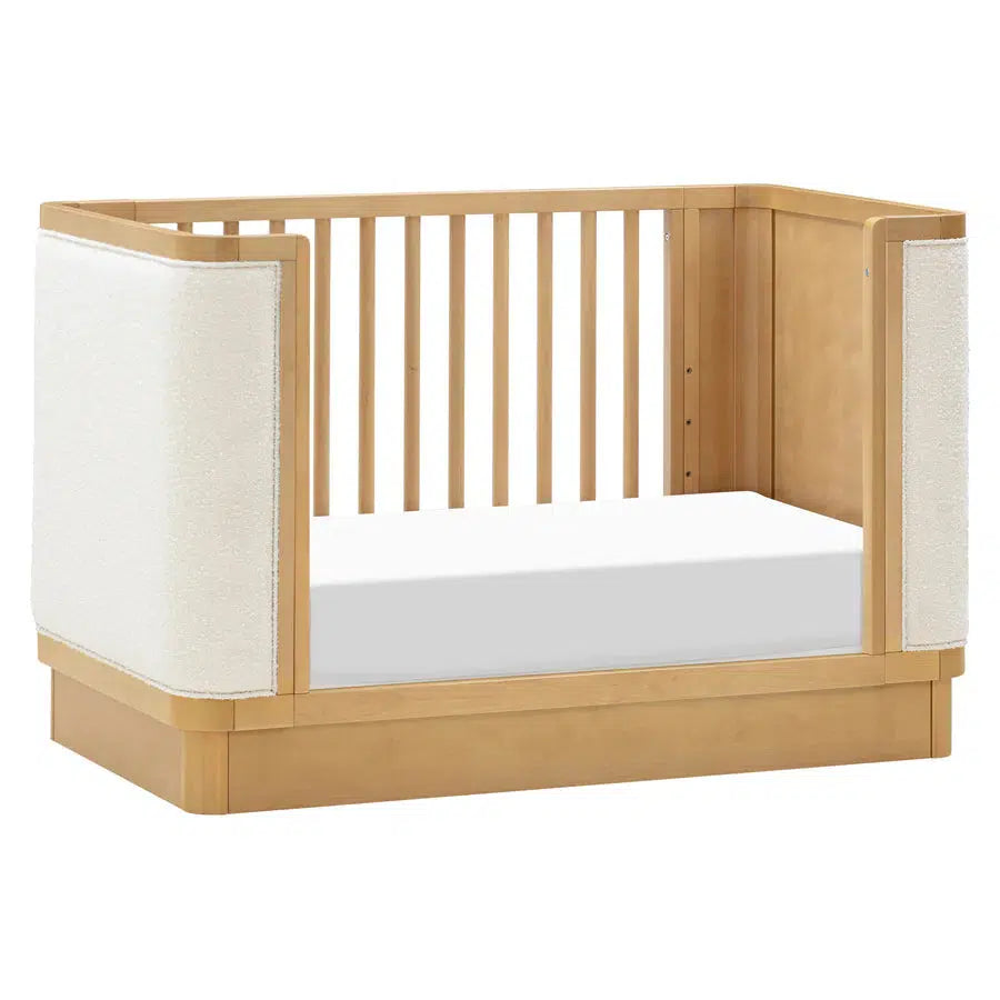 Babyletto - Bondi Boucle - 4-in-1 Convertible Crib - Honey with Ivory Boucle-Cribs-Store Pickup in 2-5 Weeks-Posh Baby