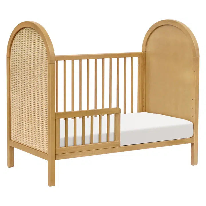 Babyletto - Bondi Cane - 3-in-1 Convertible Crib - Honey with Natural Cane-Cribs-Store Pickup in 2-5 Weeks / Post Restock Date - Early January-Posh Baby