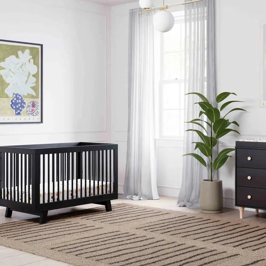 Babyletto - Hudson 3-in-1 Convertible Crib - Black-Cribs-Store Pickup in 2-5 Weeks-Posh Baby