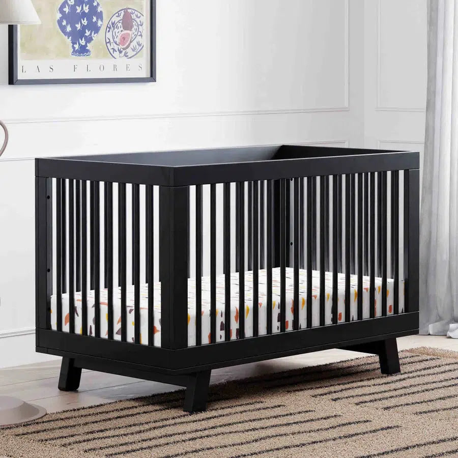 Babyletto - Hudson 3-in-1 Convertible Crib - Black-Cribs-Store Pickup in 2-5 Weeks-Posh Baby