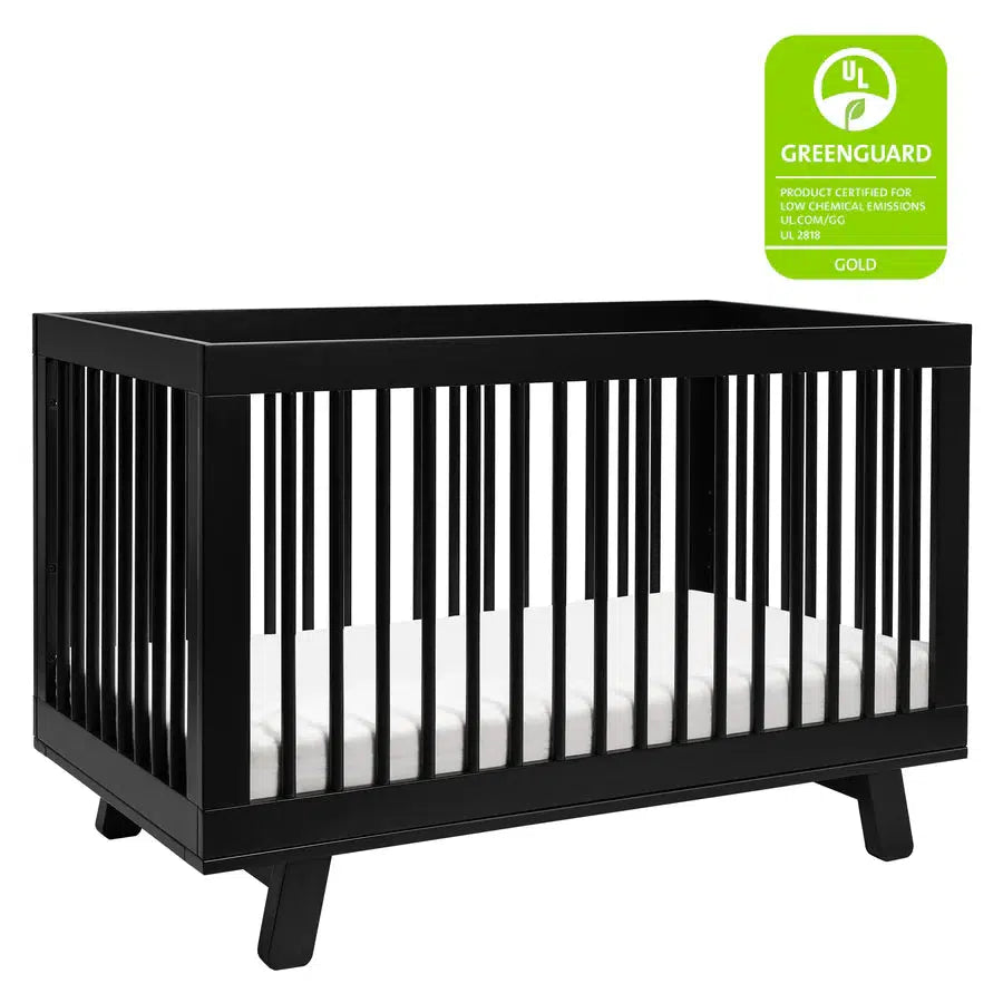 Babyletto - Hudson 3-in-1 Convertible Crib - Black-Cribs-Store Pickup in 2-5 Weeks / POST RESTOCK DATE - Late December-Posh Baby