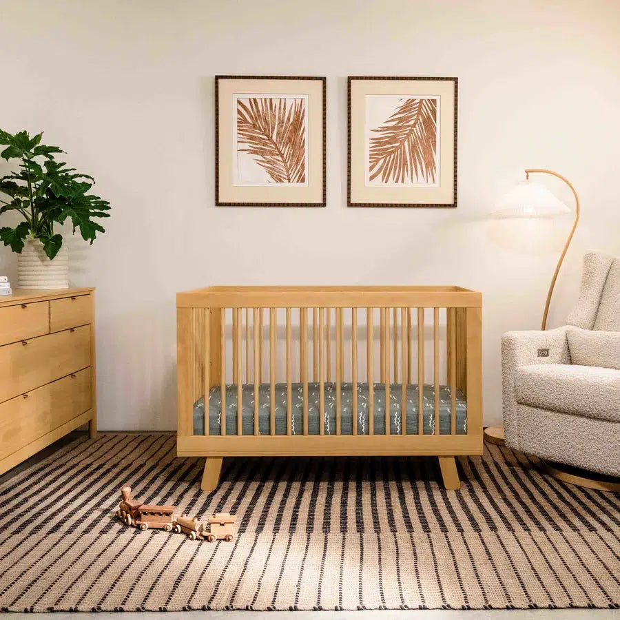 Babyletto - Hudson 3-in-1 Convertible Crib - Honey-Cribs-Store Pickup in 2-5 Weeks-Posh Baby