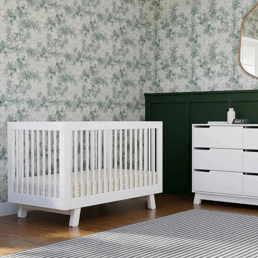 Babyletto - Hudson 3-in-1 Convertible Crib - White-Cribs-Store Pickup in 2-5 Weeks / Post Restock Date - Late January-Posh Baby