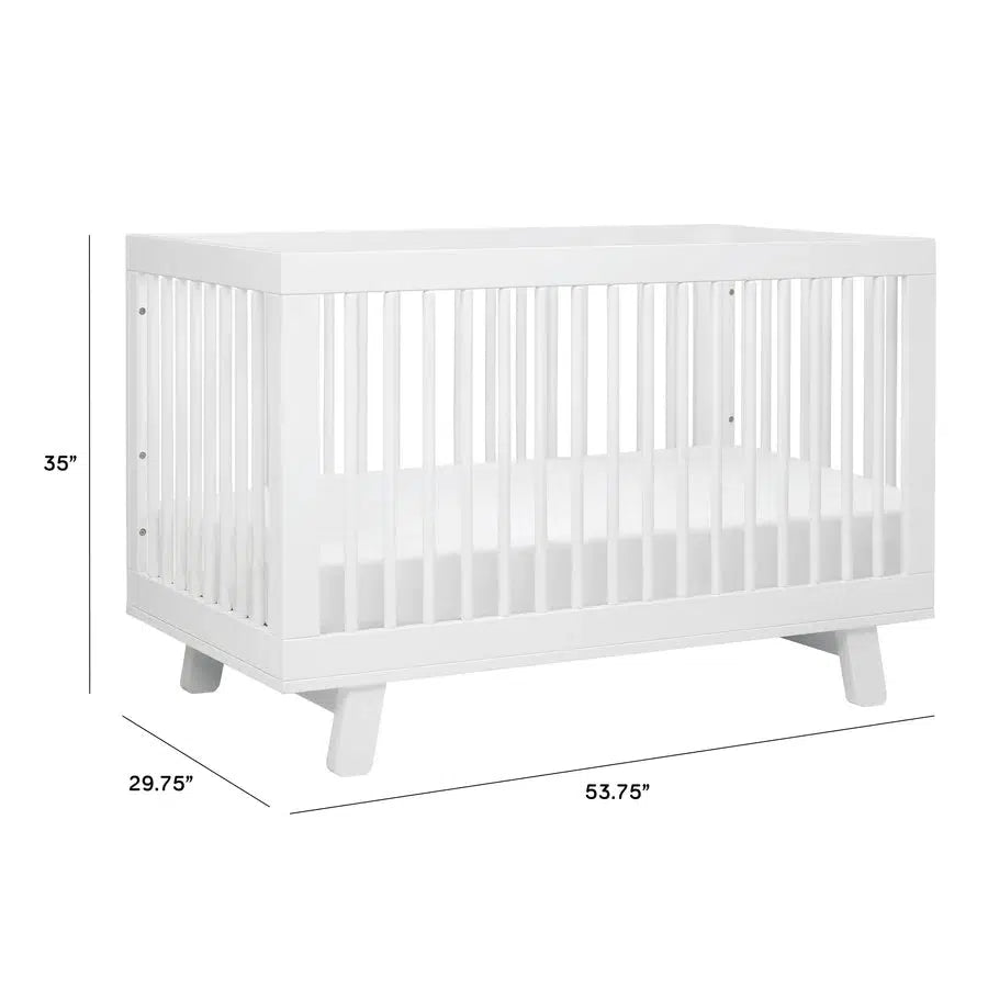 Babyletto - Hudson 3-in-1 Convertible Crib - White-Cribs-Store Pickup in 2-5 Weeks / Post Restock Date - Late January-Posh Baby