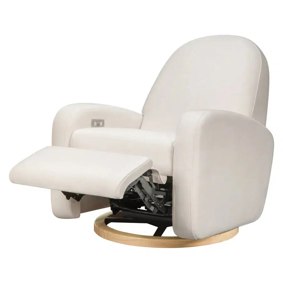 Babyletto - Nami Electronic Glider + Recliner - Cream Eco-Weave Performance Fabric-Chairs-Store Pickup in 2-5 Weeks / POST RESTOCK DATE - Ships Early February-Posh Baby