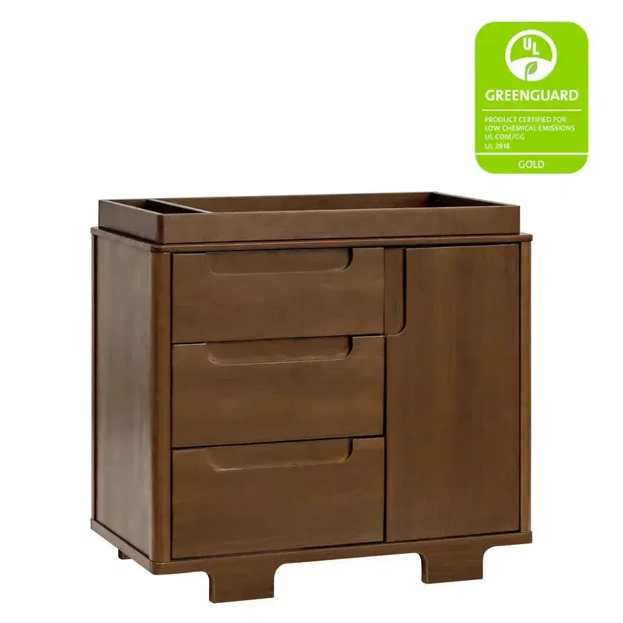 Babyletto Yuzu 3-Drawer Changer Dresser Natural Walnut Babyletto Yuzu 3-Drawer Changer Dresser Natural Walnut