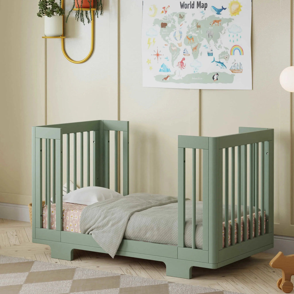 Babyletto - Yuzu Convertible Crib - Light Sage-Cribs-Store Pickup in 2-5 Weeks-Posh Baby