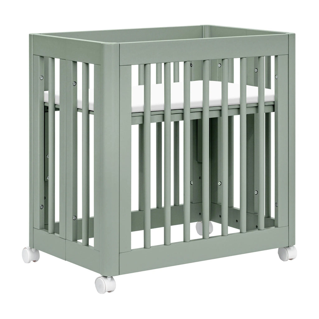 Babyletto - Yuzu Convertible Crib - Light Sage-Cribs-Store Pickup in 2-5 Weeks-Posh Baby