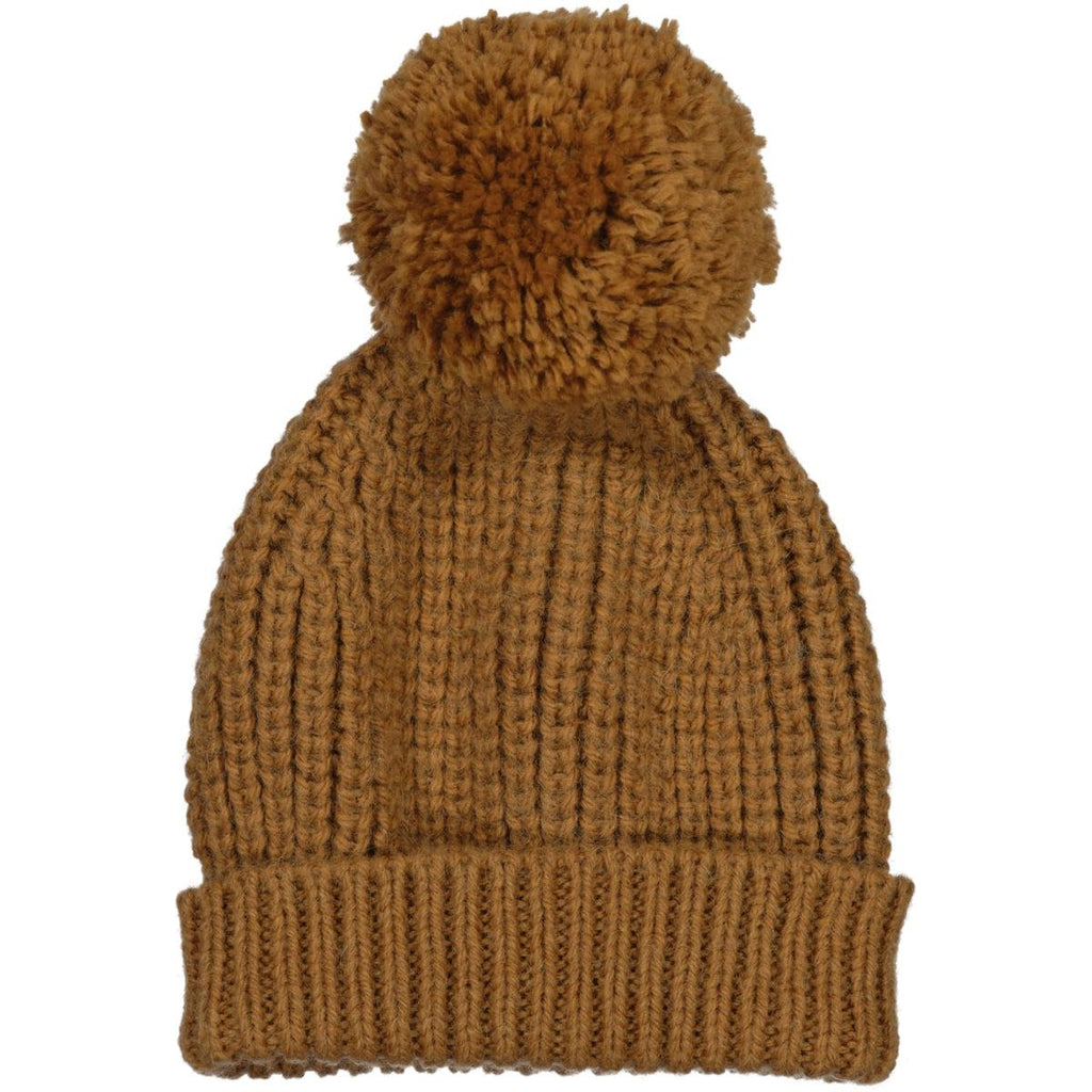 Bean's (Barcelona) - Organic Knit Hat - Camel Brown-Hats-S (3-6M)-Posh Baby