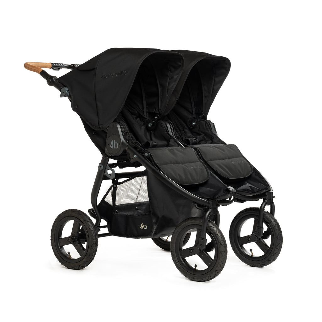 Bumbleride - 2024 Indie Twin Stroller - Black-Side-by-Side Double Strollers-Posh Baby