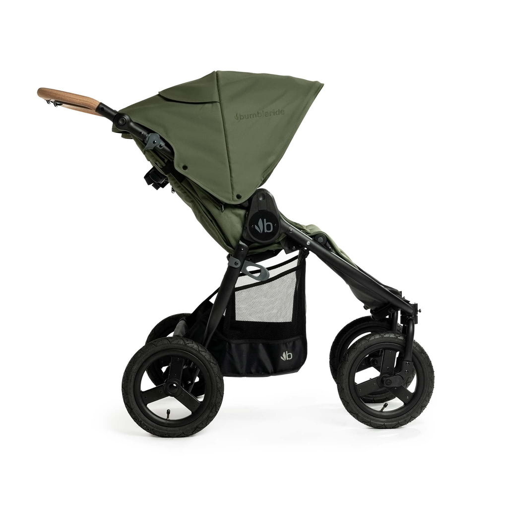 Bumbleride - 2024 Indie Twin Stroller - Olive-Side-by-Side Double Strollers-Posh Baby