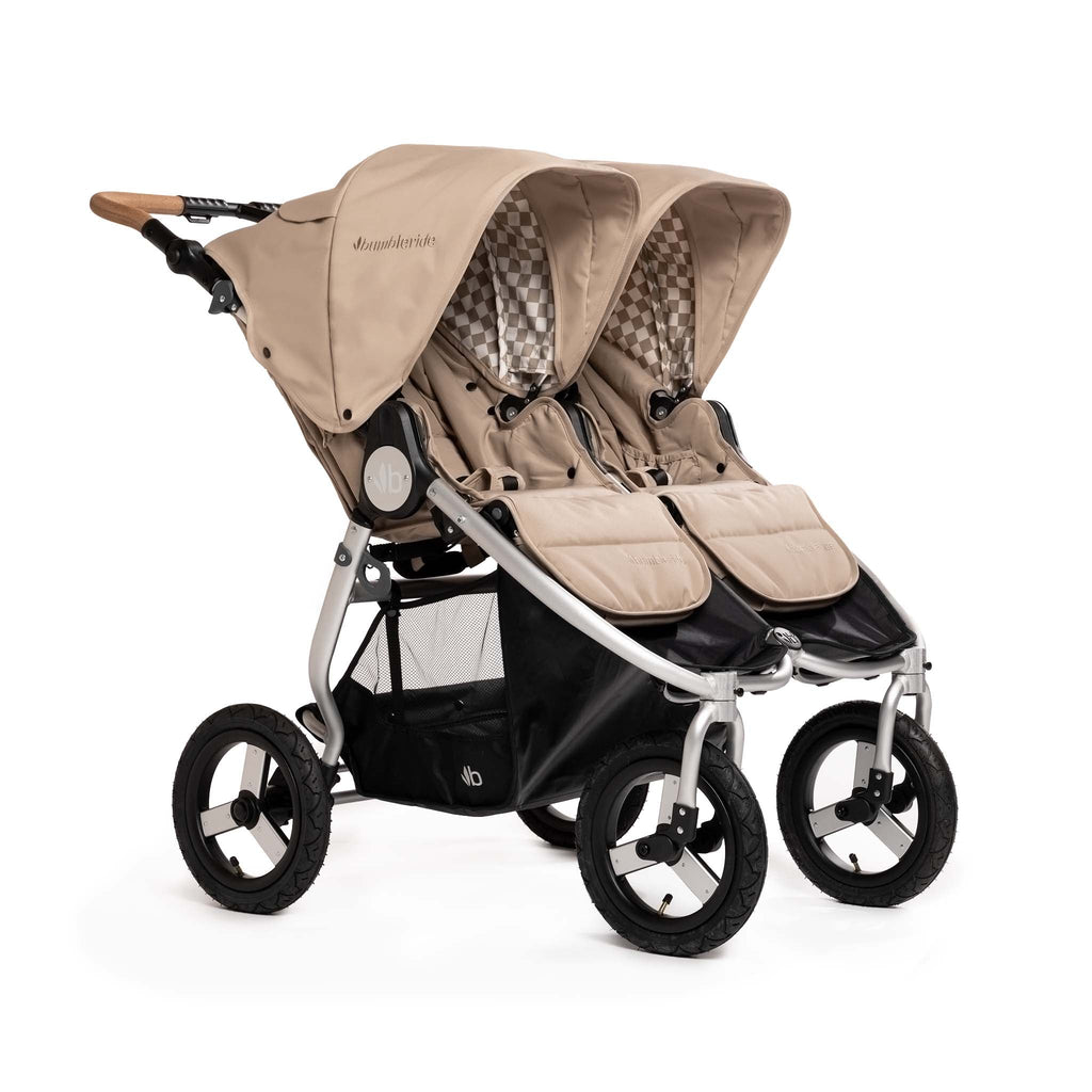 Bumbleride - 2024 Indie Twin Stroller - Sand-Side-by-Side Double Strollers-Posh Baby