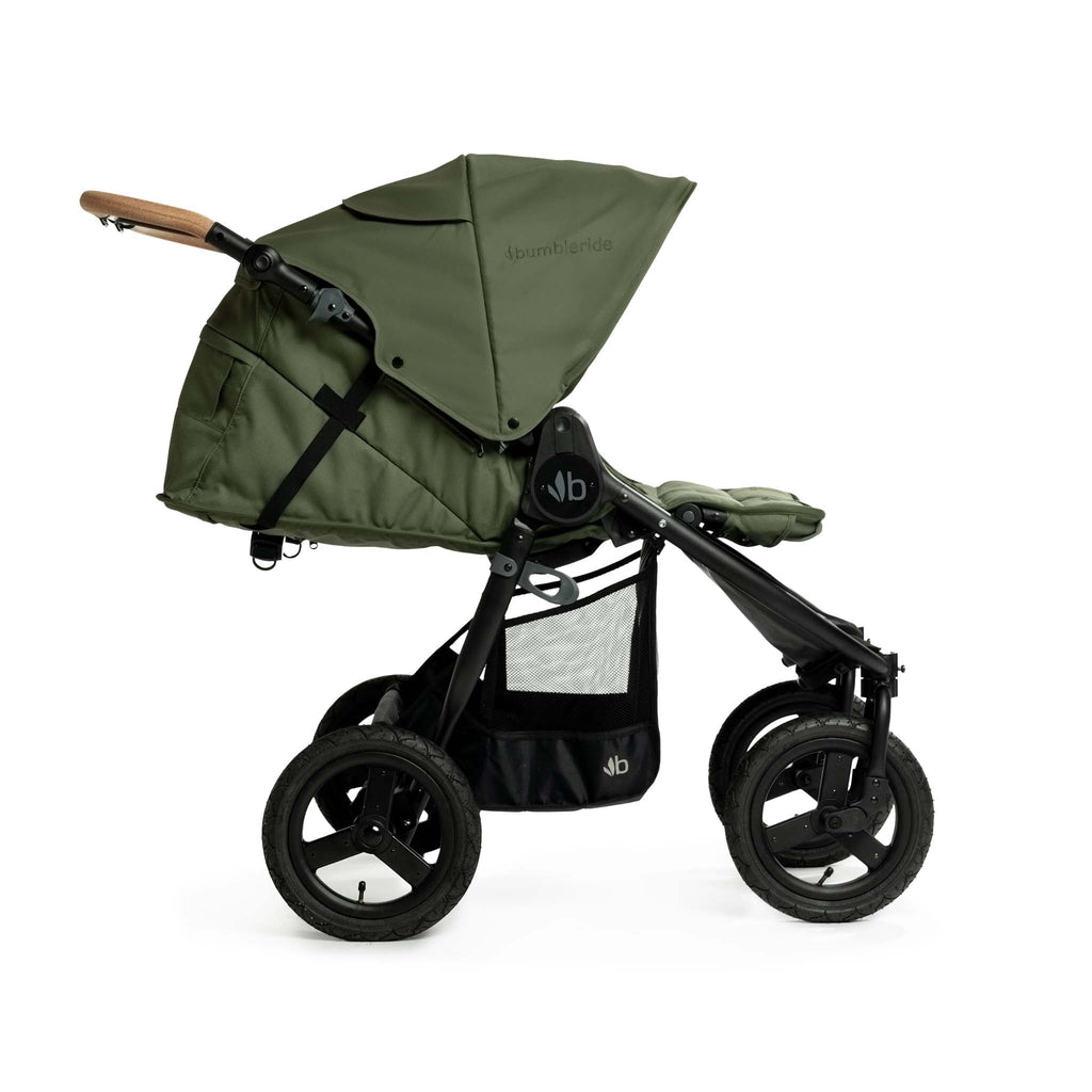 Bumbleride - Indie Twin Stroller - Olive-Side-by-Side Double Strollers-Posh Baby