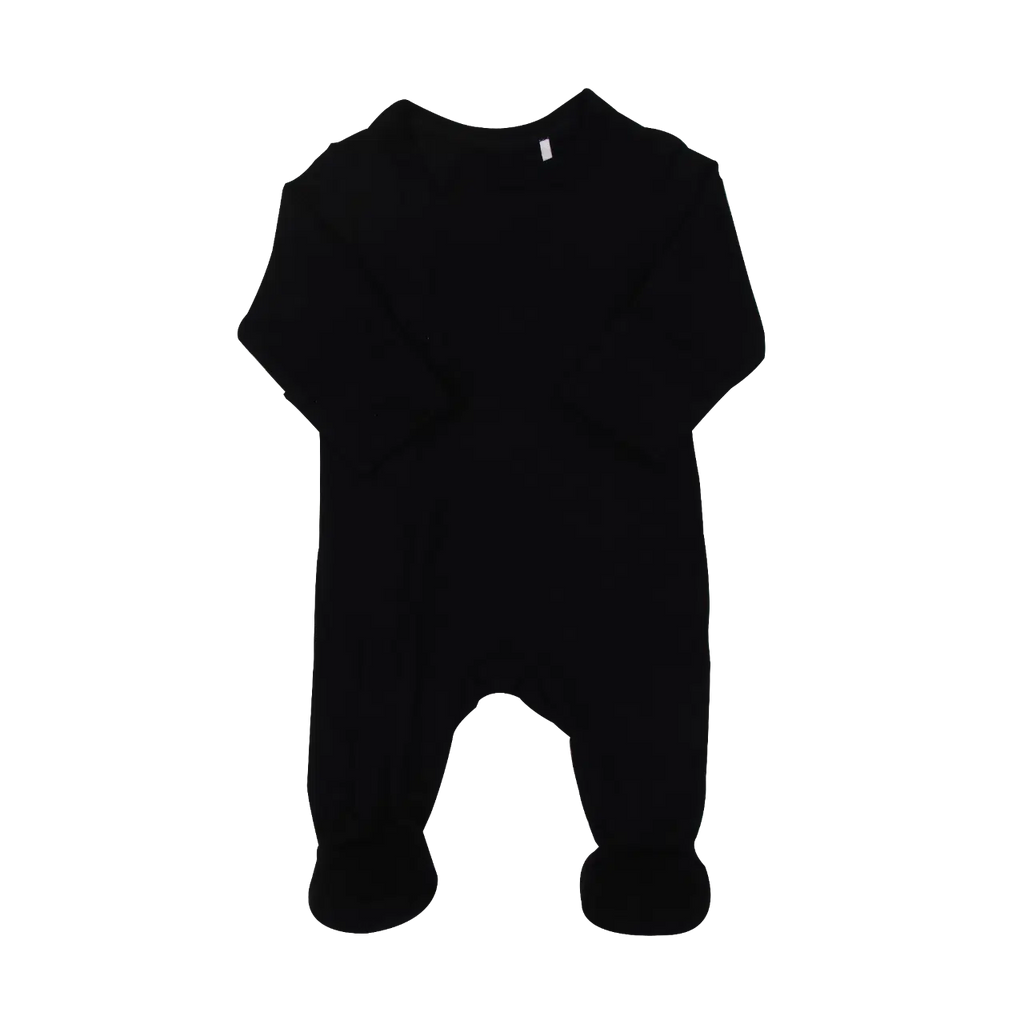 Coccoli - Modal 2-Way Zipper Footie - Black-Footies + Rompers (Basic)-Newborn (1M)-Posh Baby