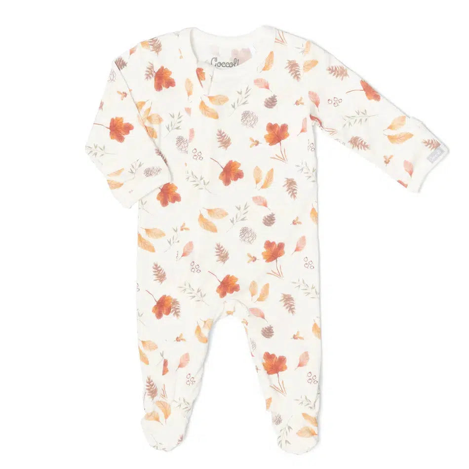 Coccoli - Modal 2-Way Zipper Footie - Fall-Footies + Rompers (Basic)-Newborn-Posh Baby