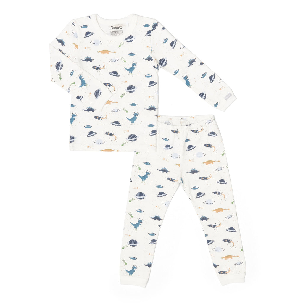 Coccoli - Modal Pajamas - Space Dinos-Pajama Sets-2Y-Posh Baby