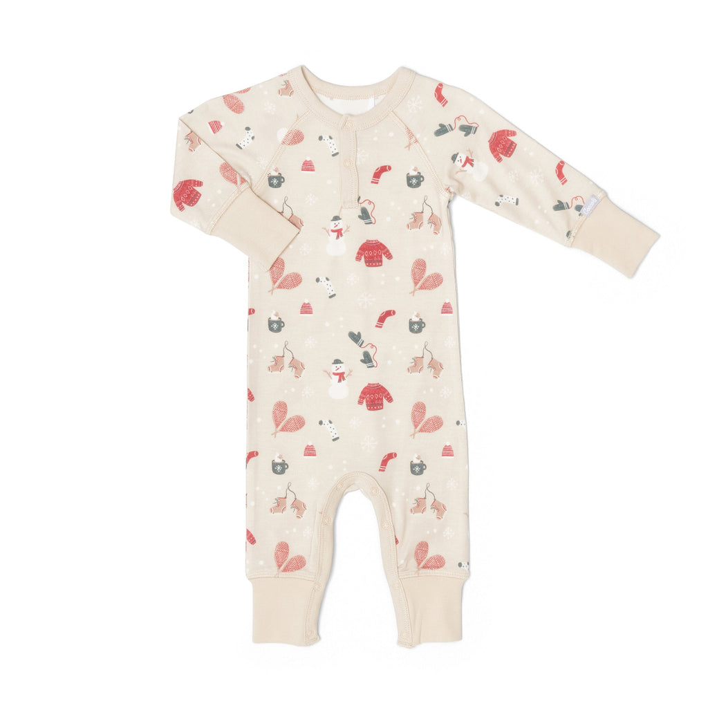 Coccoli - Modal Romper - Holiday Cheer-Footies + Rompers (Basic)-1M-Posh Baby