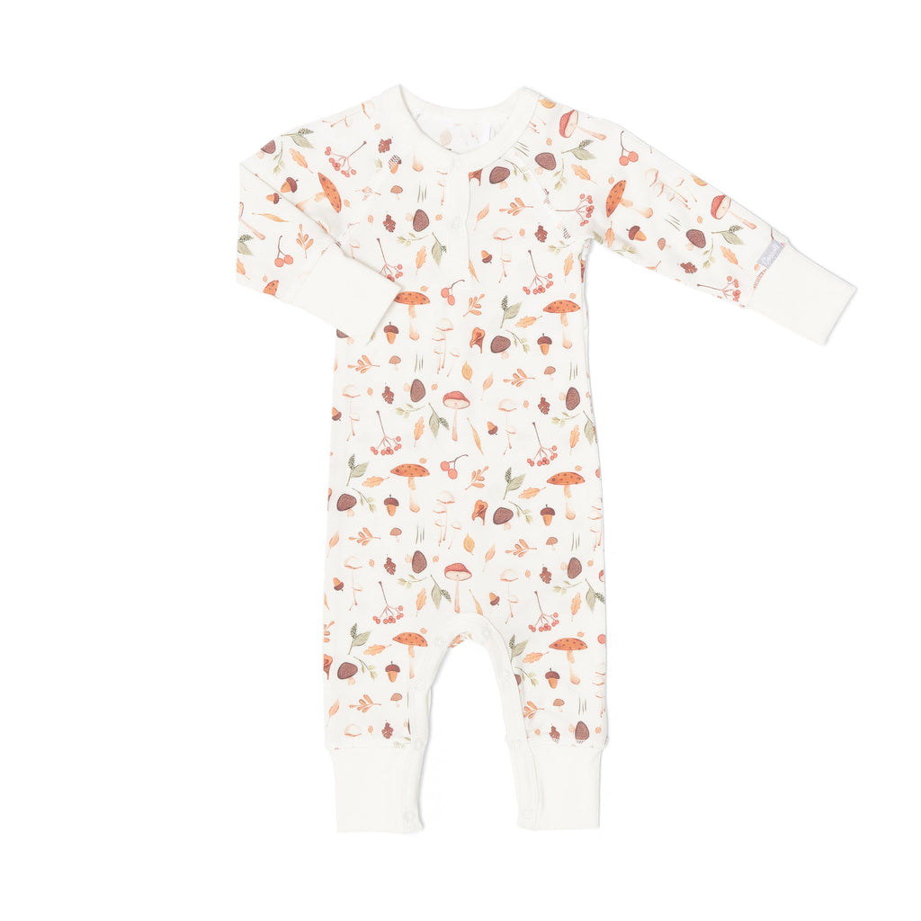 Coccoli - Modal Romper - Mushrooms-Footies + Rompers (Basic)-1M-Posh Baby