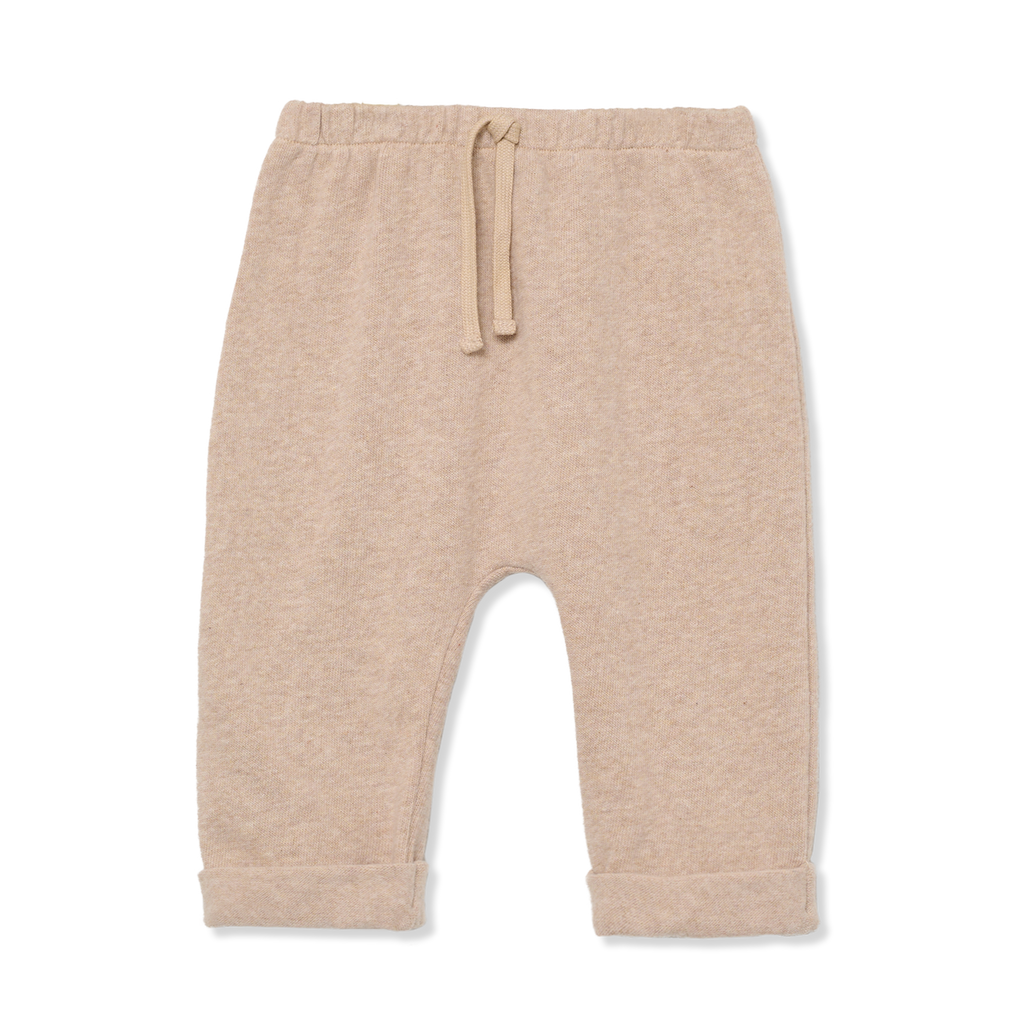 Cozmo (Barcelona) - Knit Pants - Beige-Bottoms-0-3M (3M)-Posh Baby