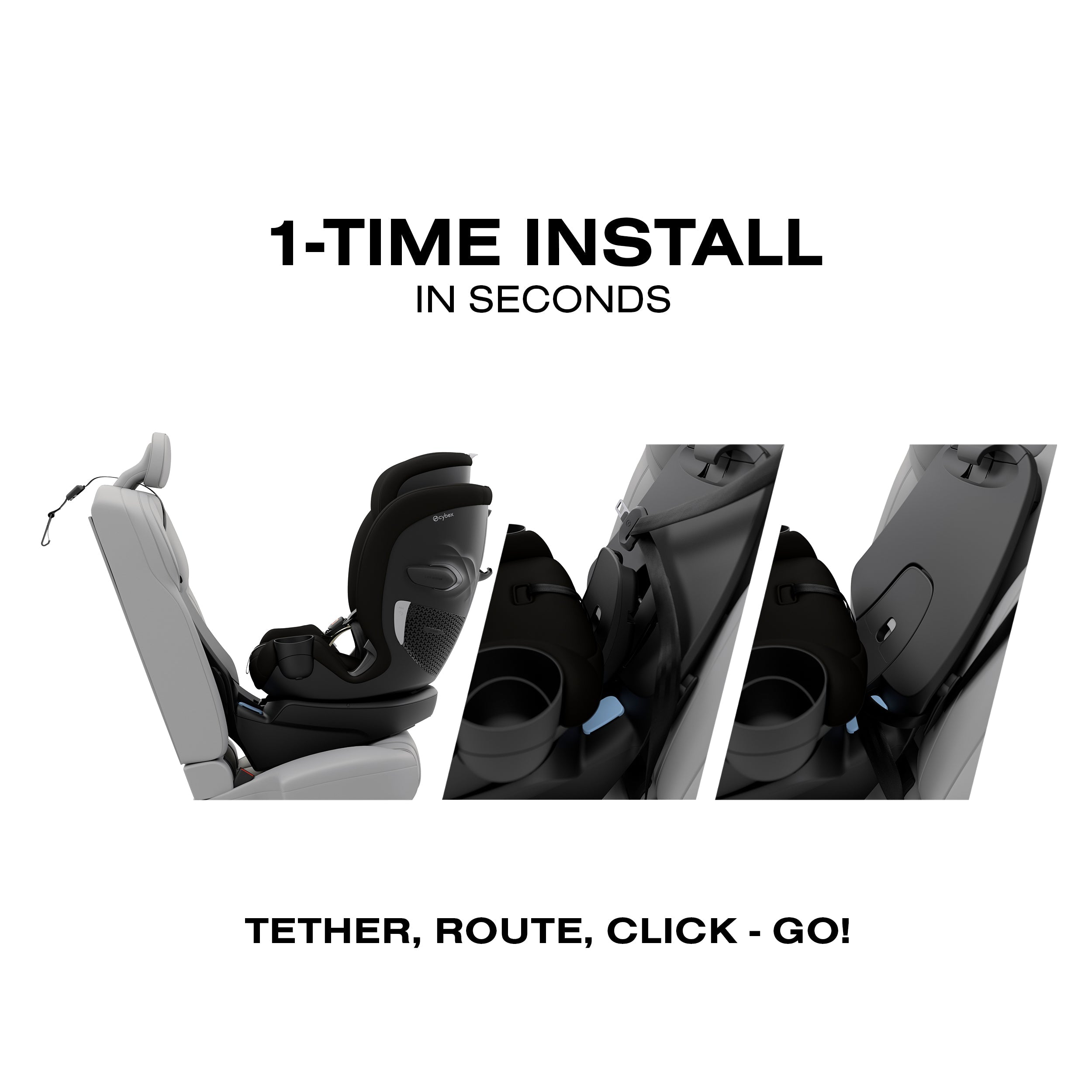 Callisto G 360 Select Rotating All-in-One Convertible Car Seat by Cybex Black