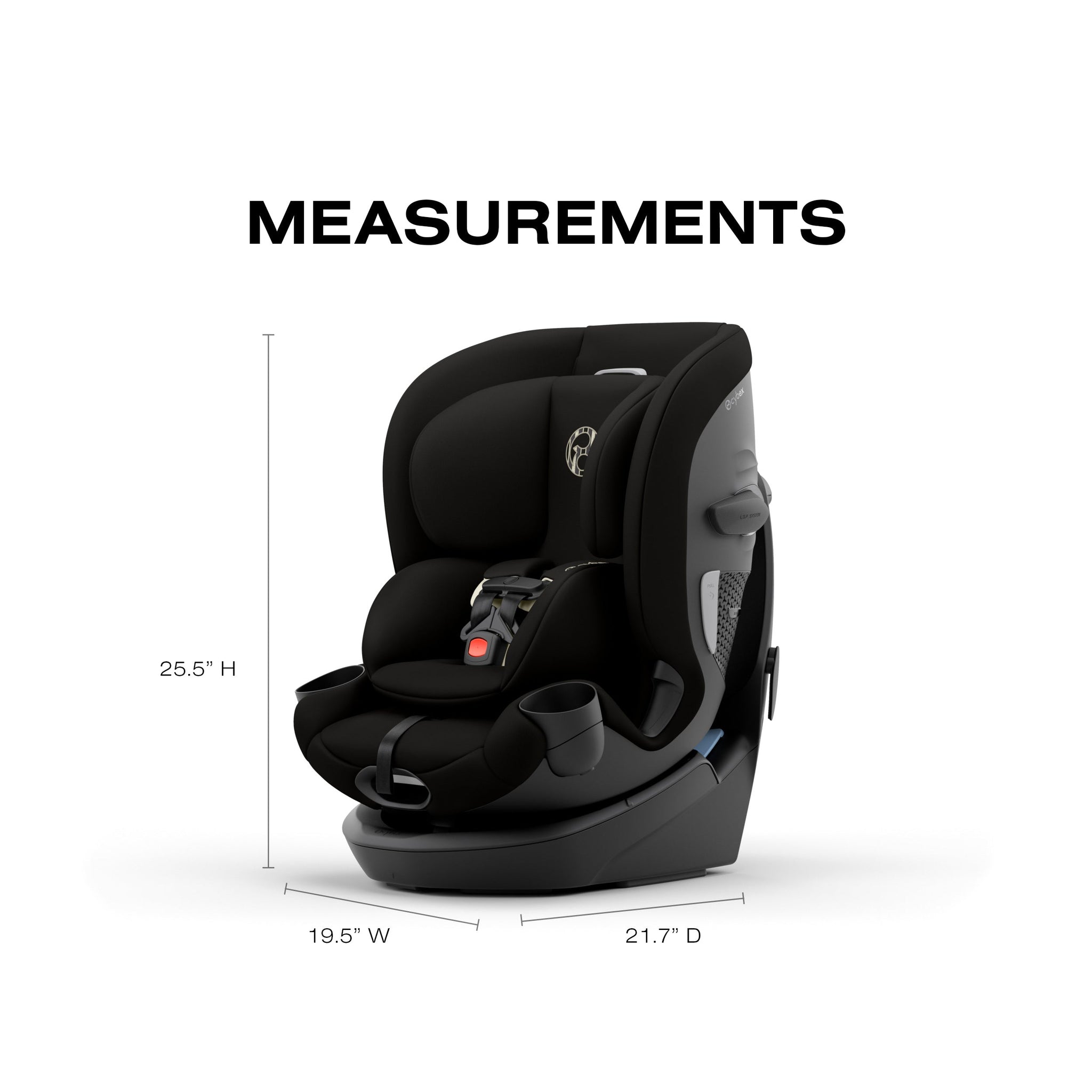 Callisto G 360 Select Rotating All-in-One Convertible Car Seat by Cybex Black
