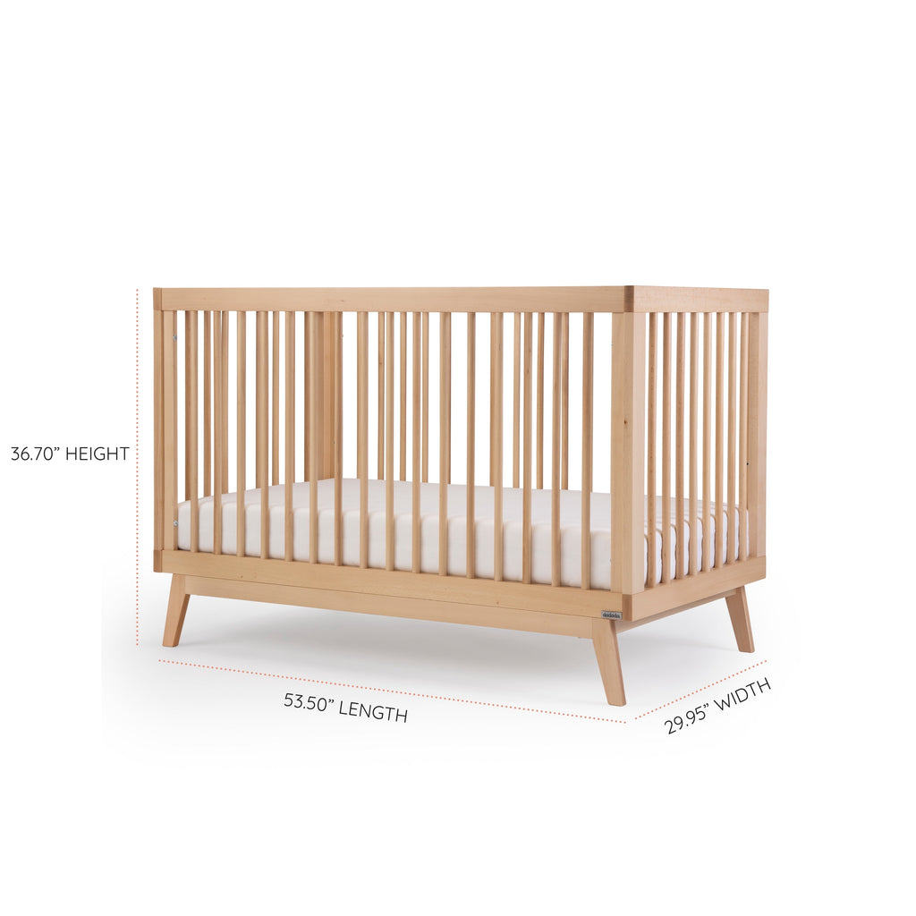 Dadada - Soho 3-in-1 Convertible Crib - Natural-Cribs-Store Pickup-Posh Baby