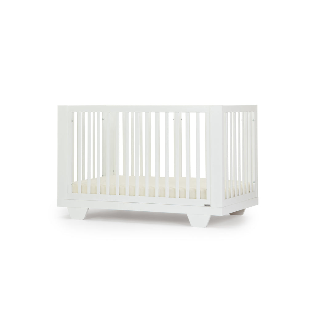 Dadada - Spirit 8-in-1 Convertible Crib - White-Cribs-Store Pickup-Posh Baby