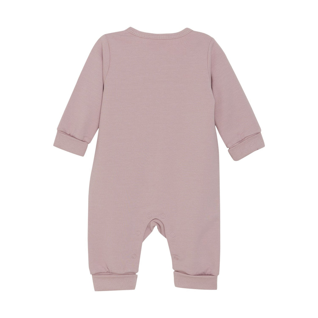 Fixoni - Zipper Romper - Pale Mauve-Footies + Rompers (Fashion)-0-3M (1M)-Posh Baby